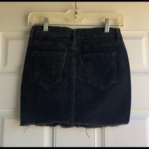 Black corduroy skirt from Brandy Melville